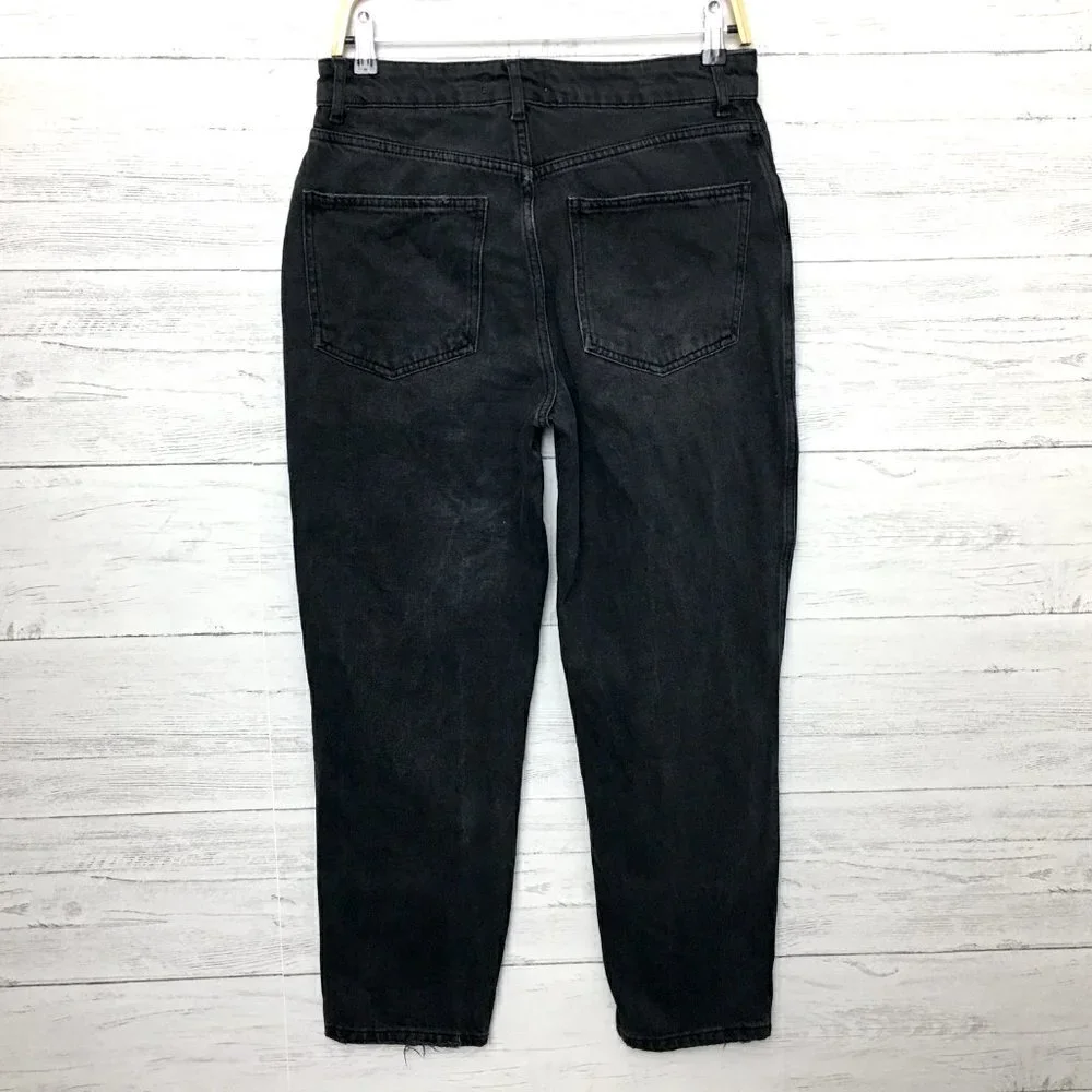 Free People We The Free Faded Black High Rise Jeans Distressed size 27